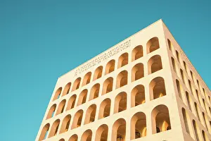 Arcade Prints: Palace of Italian Civilisation (also known as the Square Colosseum). Rome, Lazio, Italy