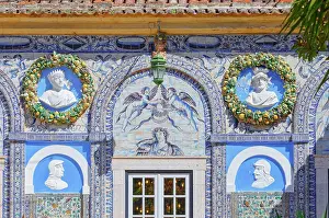 Artwork Prints: Palace of the Marquises of Fronteira facade, Lisbon, Portugal