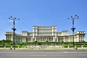 Administration Gallery: The Palace of the Parliament, in central Bucharest, is the second largest administrative