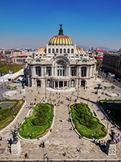 Palacio de Bellas Artes, elevated view, Mexico City, Mexico