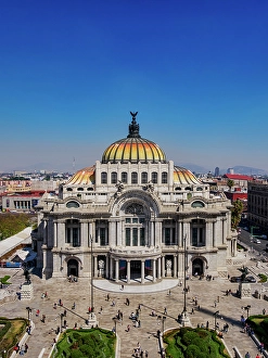 Cdmx Prints: Palacio de Bellas Artes, elevated view, Mexico City, Mexico