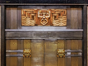 Art Nouveau Prints: Palacio de Bellas Artes, interior detail, Mexico City, Mexico