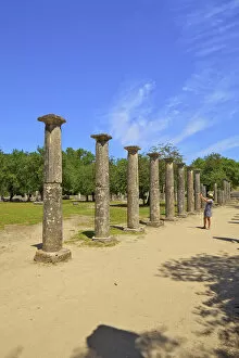 Images Dated 20th July 2018: The Palaestra at Olympia, Arcadia, The Peloponnese, Greece, Southern Europe