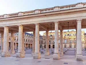 Arcade Prints: Palais Royale in Spring, Paris, France
