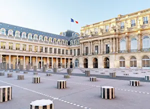 Paris Prints: Palais Royale in Spring, Paris, France