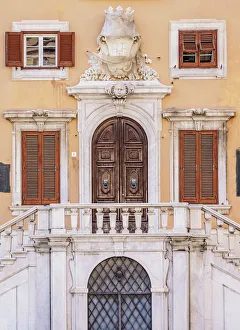 Karol Kozlowski Prints: Palazzo Comunale, detailed view, Livorno, Tuscany, Italy