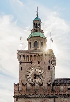 Palazzo d Accursio, Piazza Maggiore, Bologna, Emilia-Romagna, Italy