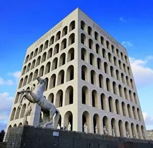 Images Dated 22nd January 2014: Palazzo della Civilta Italiana, (Colosseo Quadrato), Rome, Italy