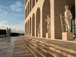 Rationalism Prints: The Palazzo della Civilta Italiana or Square Colosseum Europe, Italy, Lazio Region