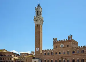Palazzo Pubblico and Torre del Mangia on Piazza del Campo, UNESCO World Heritage Site