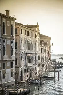 Images Dated 26th September 2016: Palazzos along the Grand Canal, Venice, Italy