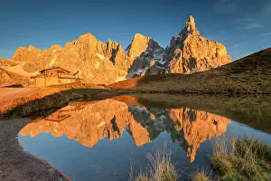 Trentino Prints: Pale di San Martino Reflecting in Alpine Lake
