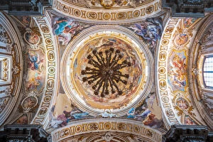 Palermo, Sicily, Italy. Frescos in Santa Caterina church
