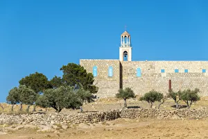 Palestine, West Bank, Bethlehem Governorate, Al-Ubeidiya. Monastery of Saint Theodosius