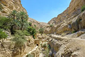 Images Dated 8th February 2019: Palestine, West Bank, Jericho. St. George Orthadox Monastery (Mar Jaris ) in Wadi Quelt