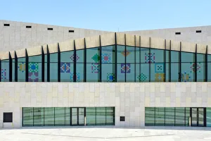 Palestine, West Bank, Ramallah, Birzeit. The Palestinian Museum designed by architects
