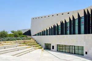 Palestine, West Bank, Ramallah, Birzeit. The Palestinian Museum designed by architects