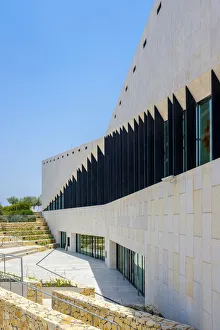 Palestine, West Bank, Ramallah, Birzeit. The Palestinian Museum designed by architects