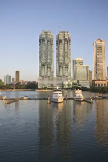 Panama Prints: Panama, Panama City, Marina infront of Hotel Mirimar Inter Continental