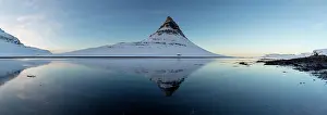 Kirkjufell Prints: Panorama of Kirkjufell (Church Mountain)