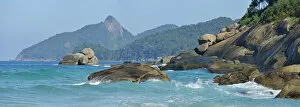 Images Dated 4th October 2013: Panorama at Lopes Mendes beach, Ilha Grande, Rio de Janeiro, Brazil, South America