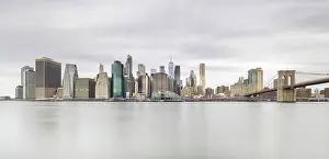 Brooklyn Bridge Prints: Panorama of Manhattan and Brooklyn Bridge