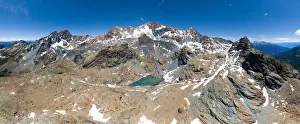 Monte Disgrazia Prints: Panoramic photography on laghi della Cassandra lakes, under Monte Disgrazia, Val Torreggio