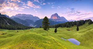 Panoramic view of Daunei pasture after the rain