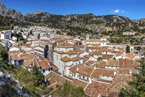 Panoramic view of Grazalema, Andalusia, Spain