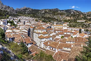 Panoramic view of Grazalema, Andalusia, Spain