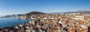 Adriatic Sea Gallery: Panoramic view of the old town, Split, Dalmatia, Croatia