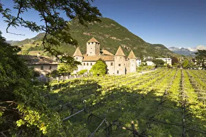 a panoramic view of Runkelstein Castle in Bolzano, Bolzano province, South Tyrol, Italy a panoramic view of Runkelstein Castle in Bolzano, Bolzano province, South Tyrol, Italy