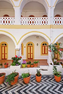 Aegean Prints: Panormitis monastery, Panormitis, Symi Island, Dodecanese Islands, Greece