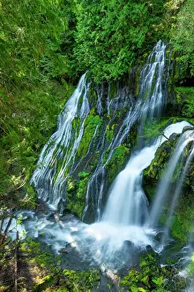 Cascading Prints: Panther Creek Falls, Gifford Pinchot National Forest, Washington State, USA