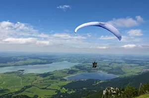 Adventure Sports Gallery: Paraglider at Tegelberg, Allgaeu, Bavaria, Germany