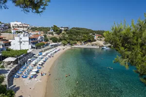 Images Dated 30th June 2022: Paralia Rousoum Gialos beach, Patitiri, Alonnisos, Sporade Islands, Greece