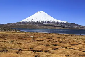 Atacama Prints: Parinacota Volcano and Chungara Lake in Lauca National Park, Arica & Parinacota Region