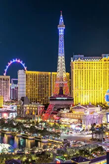 Images Dated 23rd March 2023: Paris Las Vegas resort, The Strip, Las Vegas, Nevada, USA