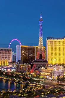 Images Dated 23rd March 2023: Paris Las Vegas resort, The Strip, Las Vegas, Nevada, USA