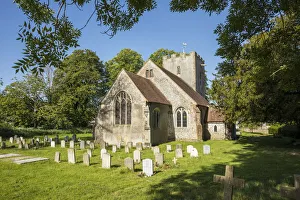 West Sussex Prints: Parish church at Singleton, West Sussex, England, UK