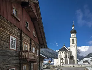Austrian Gallery: Parish church St. Martin in Innervillgraten, Villgraten valley, East Tyrol, Austria