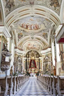 South Tyrol Collection: Parish Church of St. Peter in Villnoess Valley, South Tyrol, Italy