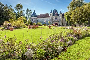 Schloss Park Prints: Park of Chateau Saint Germain-de-Livet, Orne, Normandy, France