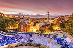 Architect Prints: Park Guell, Barcelona, Catalonia, Spain