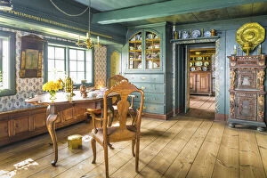 Inside Gallery: Parlor in the Old Frisian House from 1640 on Keitumer Watt, Sylt, Schleswig-Holstein