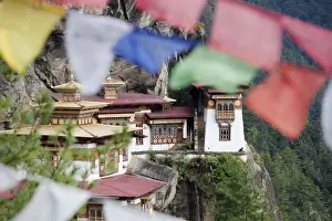 Side Prints: The Paro Taktsang or Tigers Nest in the Himalayan Kingdom of Bhutan