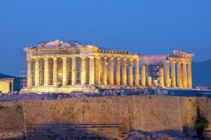 South West Europe Prints: Parthenon temple on the Acropolis from Philoppapos hill, Athens, Greece