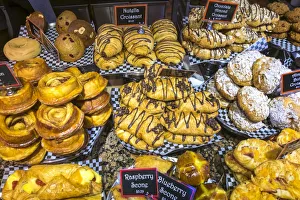 Vancouver Prints: Pastries & croissants, Public Market, Granville Island, Vancouver, British Columbia