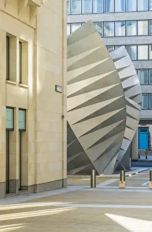 Sculptures Prints: Paternoster Square and the Angels Wings sculpture also known as the Paternoster