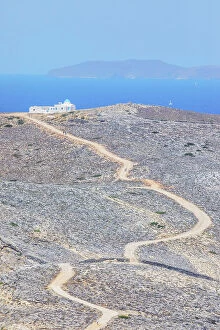 Images Dated 28th July 2023: Path leading to Agios Georgios Monastery, Sifnos Island, Cyclades Islands, Greece